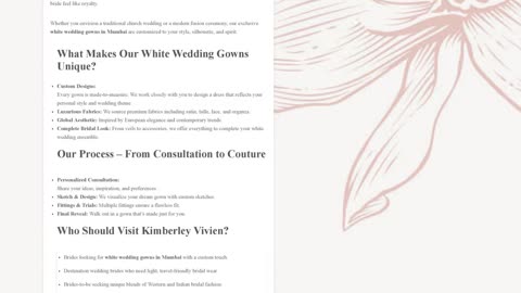 White Wedding Gowns in Mumbai-Kimberley Vivien Bridal Studio