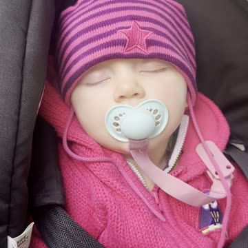 Sleeping in the Car Seat — Baby Kayla on the Way to Doctor Checkup 🚗😴