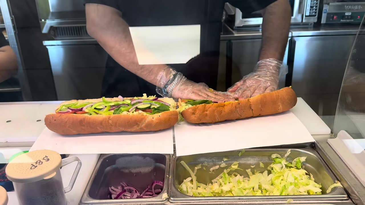 SUBWAY High Protein Low Fat BODYBUILDING Sandwich - DOUBLE MEAT