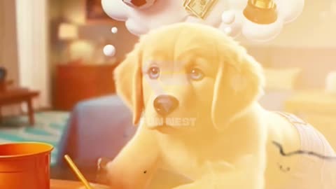 📹 Puppy becomes a superstar.