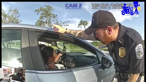 The Moment a Road-Raging Woman Gets Caught