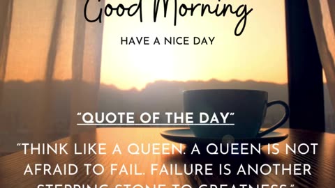 "QUOTE OF THE DAY"