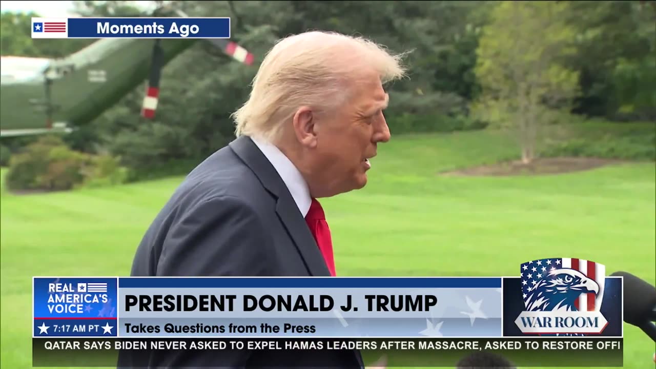POTUS RESPONDS TO ABC REPORTER HATE