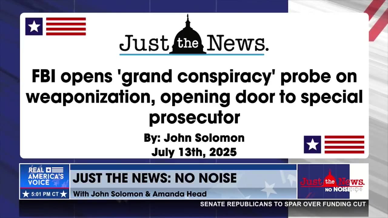 Trump's FBI Opened a “Grand Conspiracy Probe into Weaponization of Government”