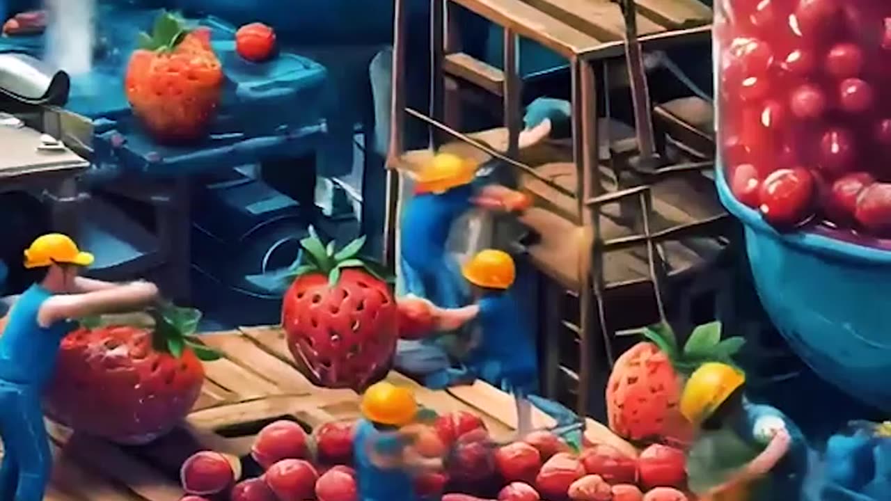 Little people harvesting food with great fun #ai #shortvideo #shorts #videography #food #edit