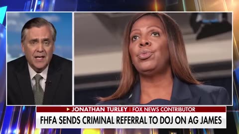 Jonathan Turley: Federal agency sends criminal referral to DOJ on AG Letitia James
