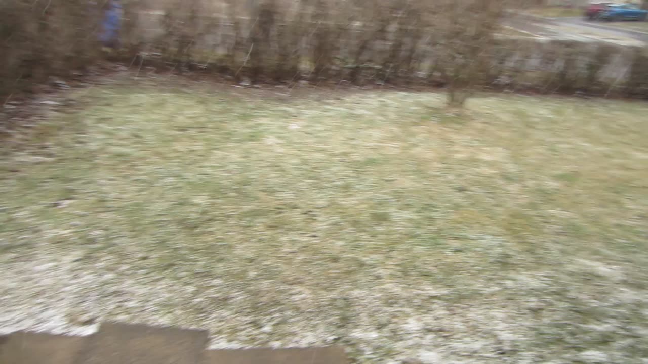 Snowing April,8,2025 Montreal