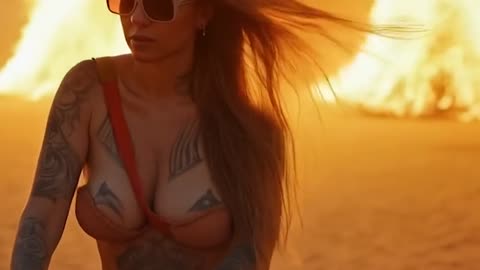 TECHNO MIX | Burning Dust (Official Music Video) AI Cinematic