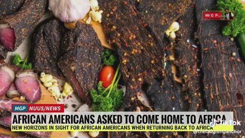 AFRICAN AMERICANS CALLED TO RETURN HOME, EVEN BORN IN THE U.S>