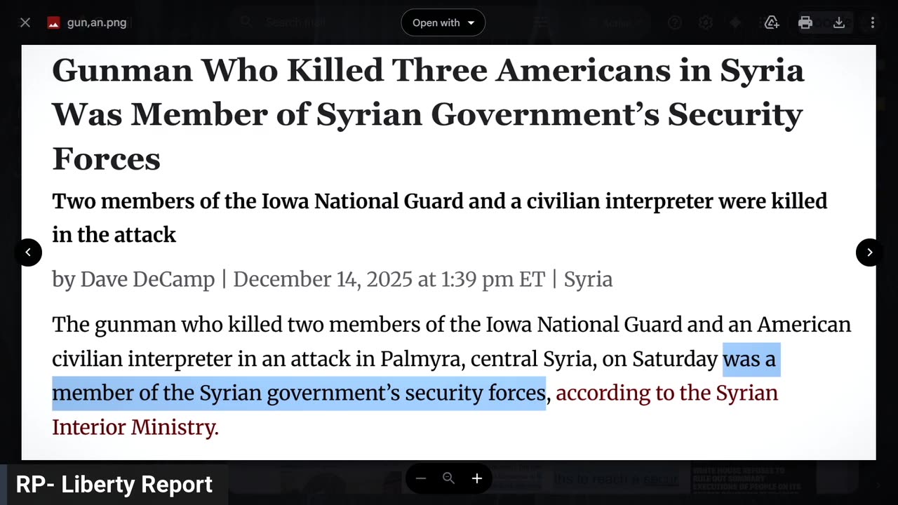 Why Were The ... Now Deceased ... Iowa National Guard Members In Syria?