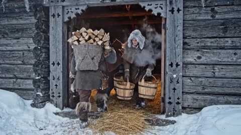 How VIKINGS Stayed Warm in Ice Cold Winter 🌬🌪🌩
