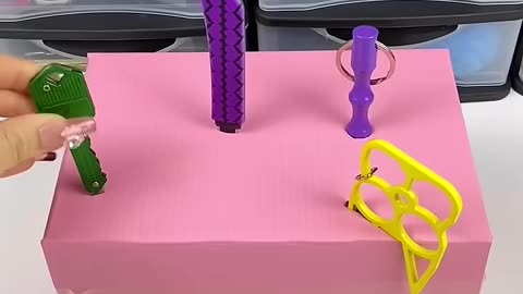 Self defense keychain tutorial #selfdefensekeychain #asmr #gift