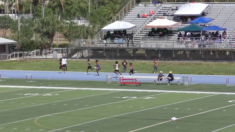 Boys 400 meter Dash Heat 1 Dade County Youth Fair HS Championship 2025 Tropical Park Miami, FL