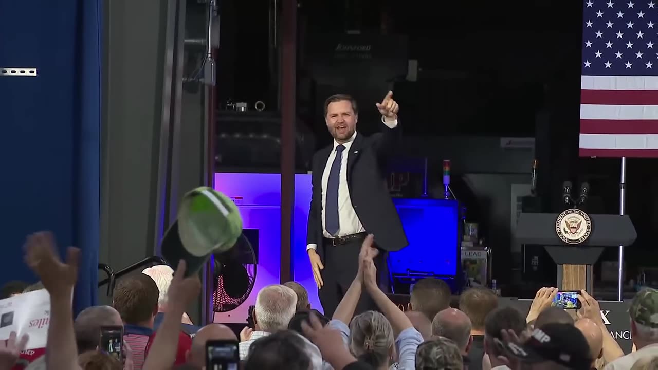 In Luzerne County, Vice President JD Vance promotes Big Beautiful Bill.