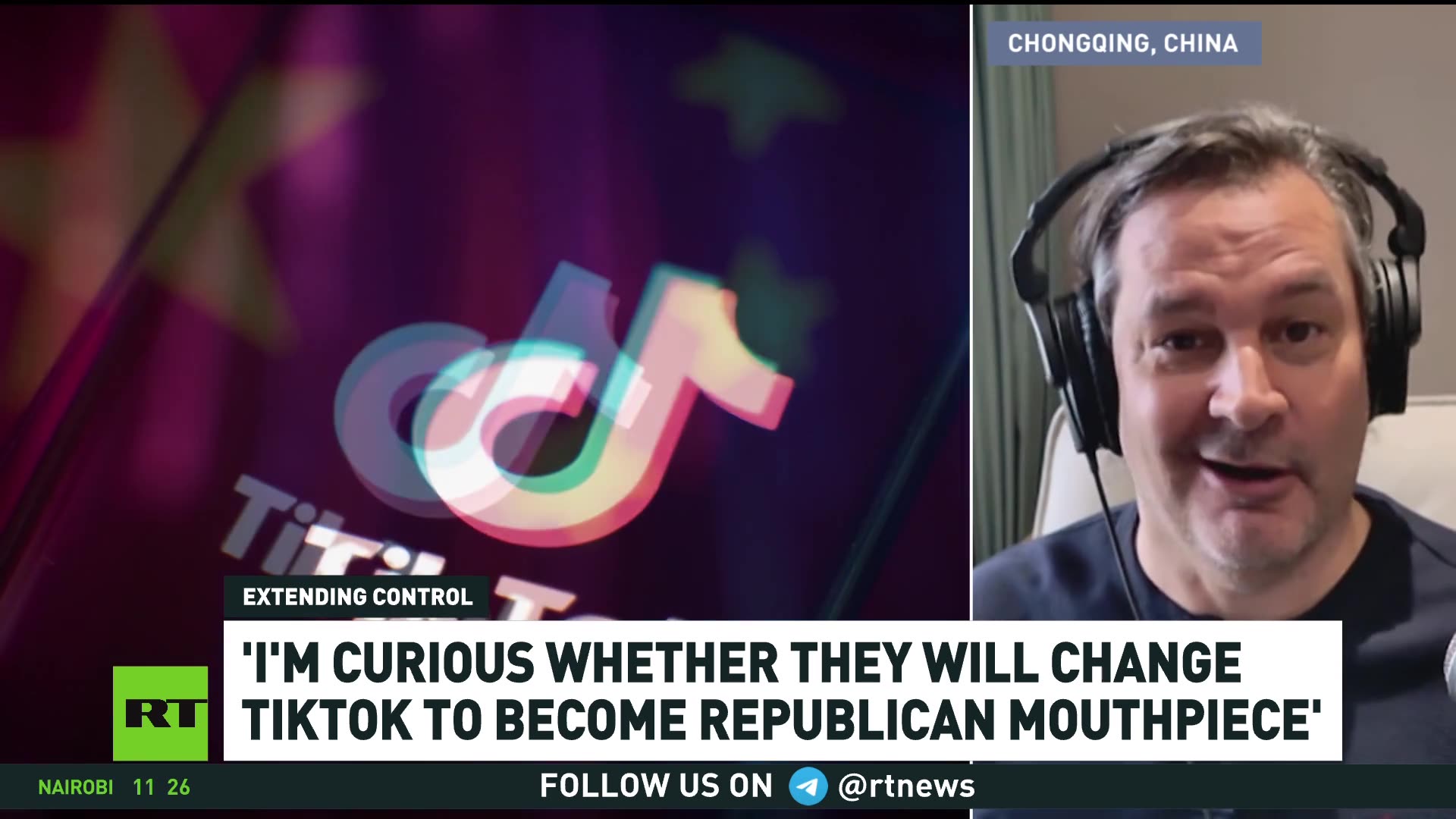 Im curious whether they will change TikTok to become Republican mouthpiece — Alex Reporterfy