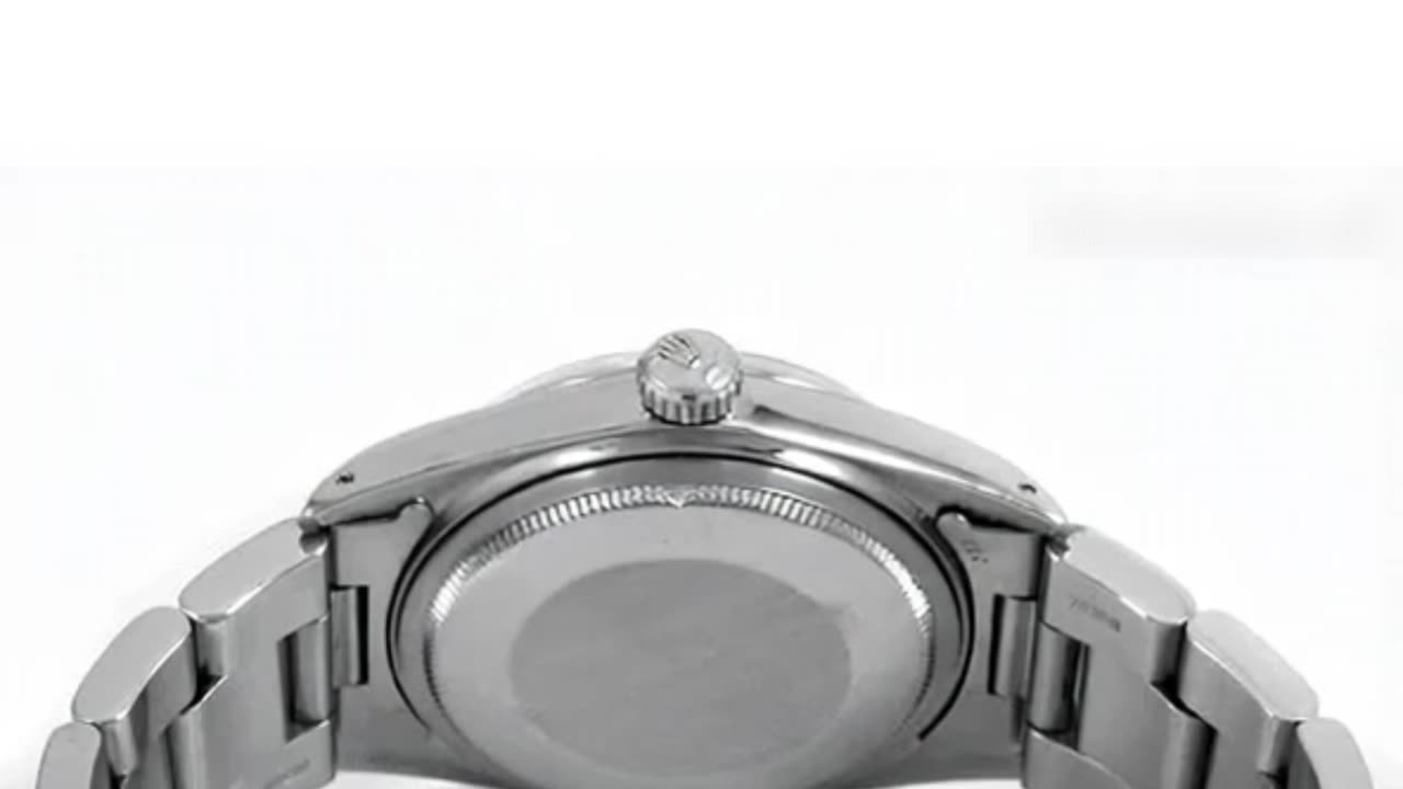 ROLEX Datejust 36mm – Custom White Sapphire Dial with String Diamond & Oyster Bracelet