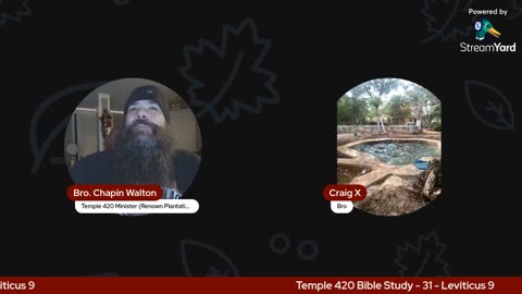 Temple 420 Bible Study 31 Leviticus 9
