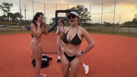 Bikini Strip Baseball!