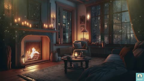 Cozy Fireplace Ambience 🔥 Meditation & Relaxing Music