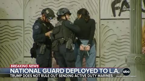 Trump deploys the national guard into LA
