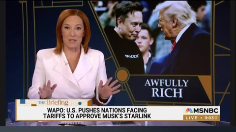 Jen Psaki, Democrat Operative, Slams Trump’s ‘Ridiculous’ Tariffs And Musk’s Starlink Deals