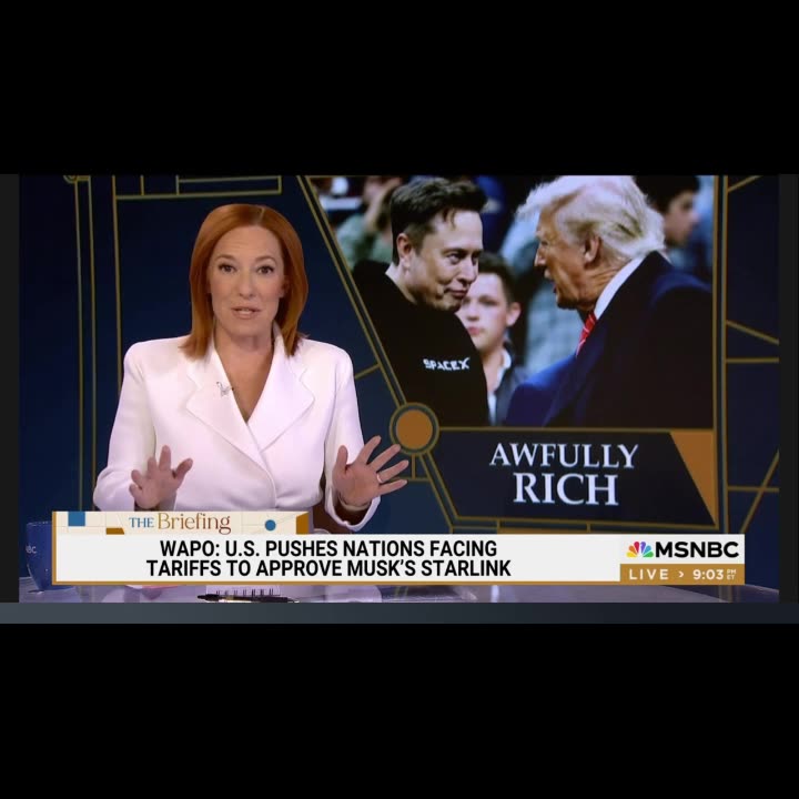 Jen Psaki, Democrat Operative, Slams Trump’s ‘Ridiculous’ Tariffs And Musk’s Starlink Deals