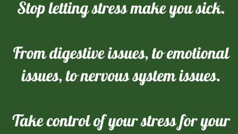 Is stress making you sick?