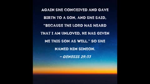 The birth of Simeon.