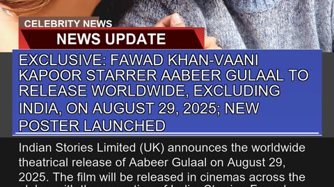 Exclusive Fawad Khanvaani Kapoor Starrer Aabeer