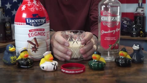 Christian Lund - Cruzan Strawberry Rum & Lucerne Eggnog
