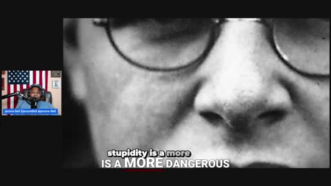 Jarome Bell says Bonhoeffer warned stupidity not evil is the real threat to freedom