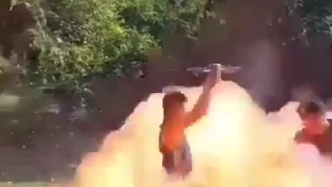 Drone strike