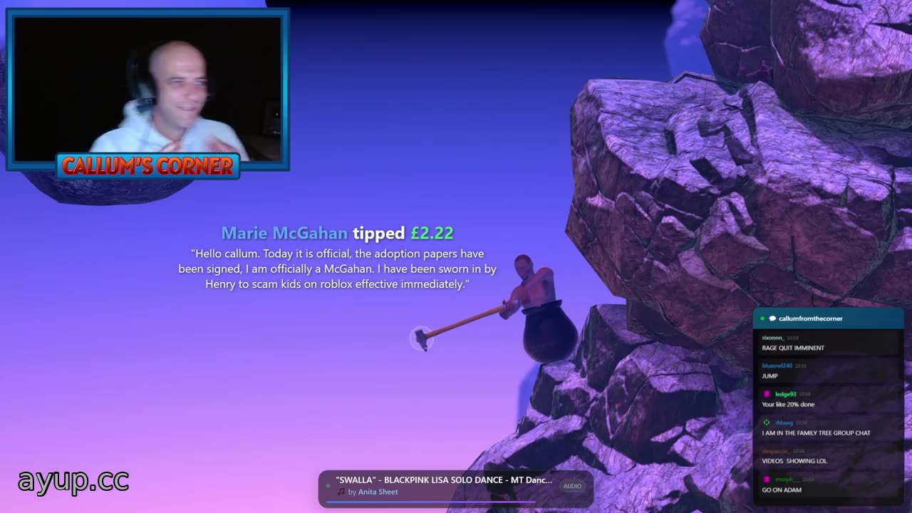 ayupcc - Callum's Corner - 01/12/25 - Competing Getting Over It Day 2