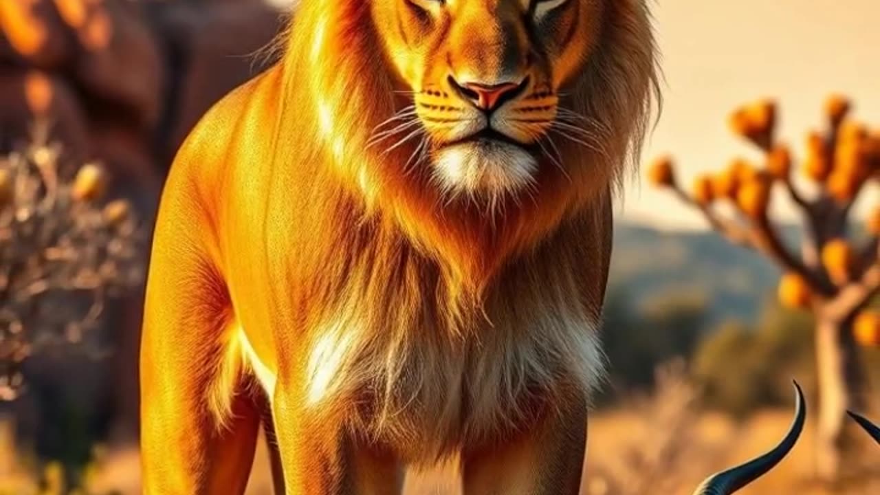 Lion vs. Cat | Power Meets Playfulness