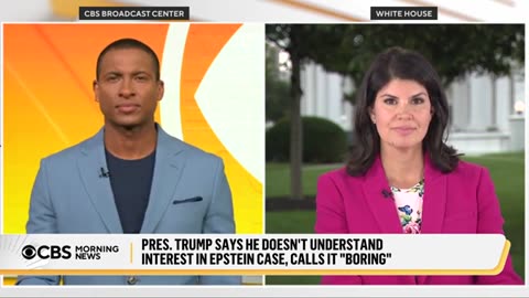 Trump calls interest in Epstein case "boring" as Mike Johnson calls for files release