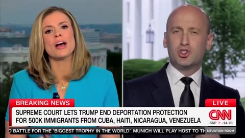 Stephen Miller cooks CNN's Pamela Brown