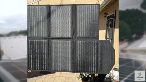 60W Portable Solar Panel for Power Station, 24% High Efficiency Foldable Solar C