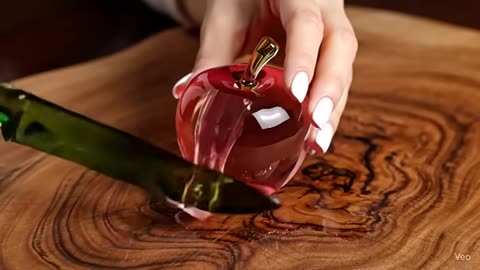 Apple cut by girl || Ai || glass cut satisfy