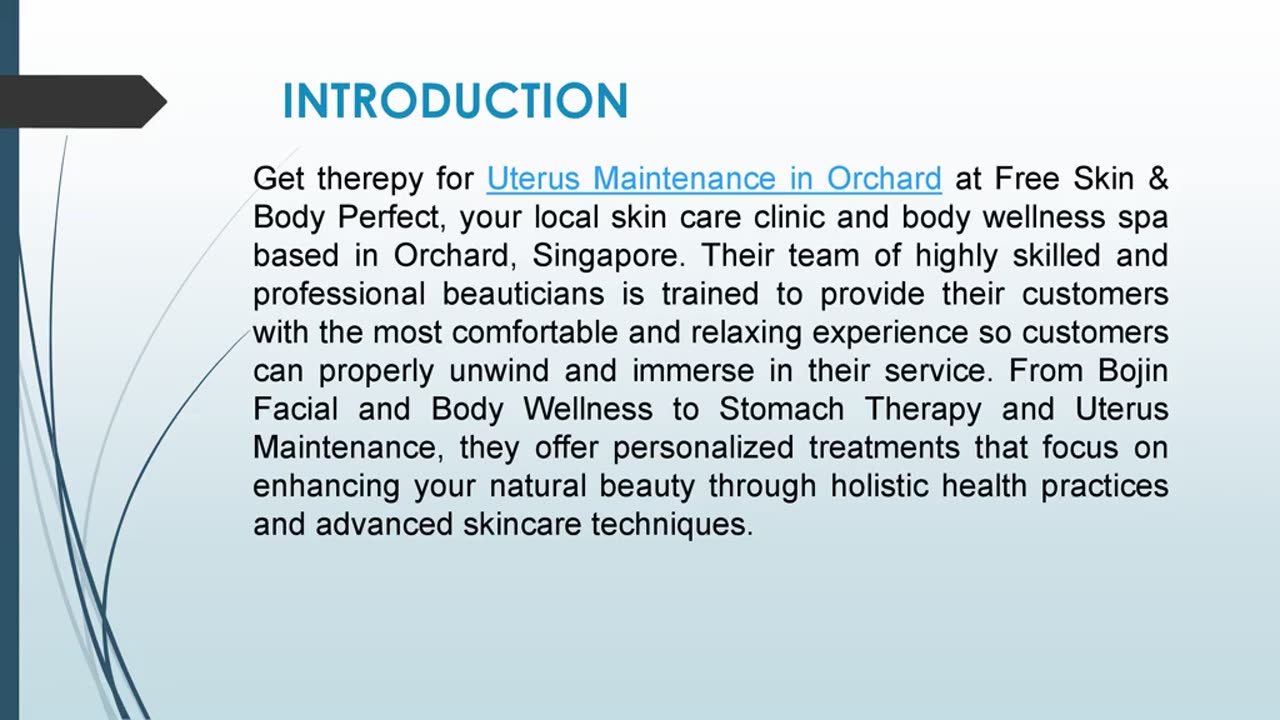 Get therepy for Uterus Maintenance in Orchard