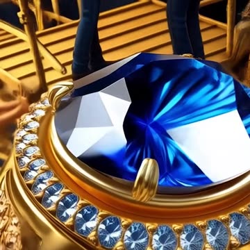 The man carefully chisels away at the giant blue diamond 💎✨ #preciousstone #hardwork