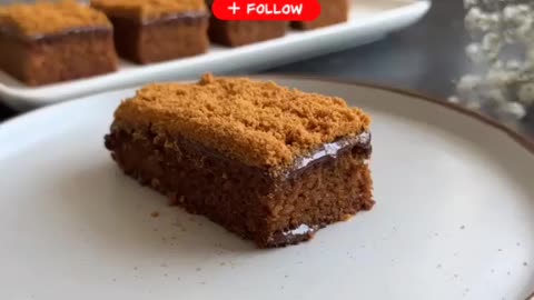 Easy biscoff cake recipe - no sugar, no flour, no eggs! Biscoff desert in minutes 😍🥰❤️