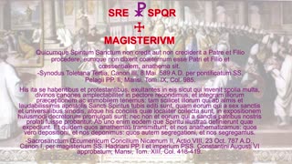 Canon Dogmaticus de Processione Spiritus Sancti ex Patre et Filio #ProVaticanus #Dogma #Filioque