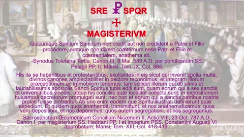 Canon Dogmaticus de Processione Spiritus Sancti ex Patre et Filio #ProVaticanus #Dogma #Filioque