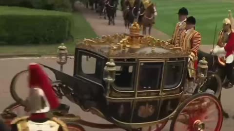Carriages bearing Trump...