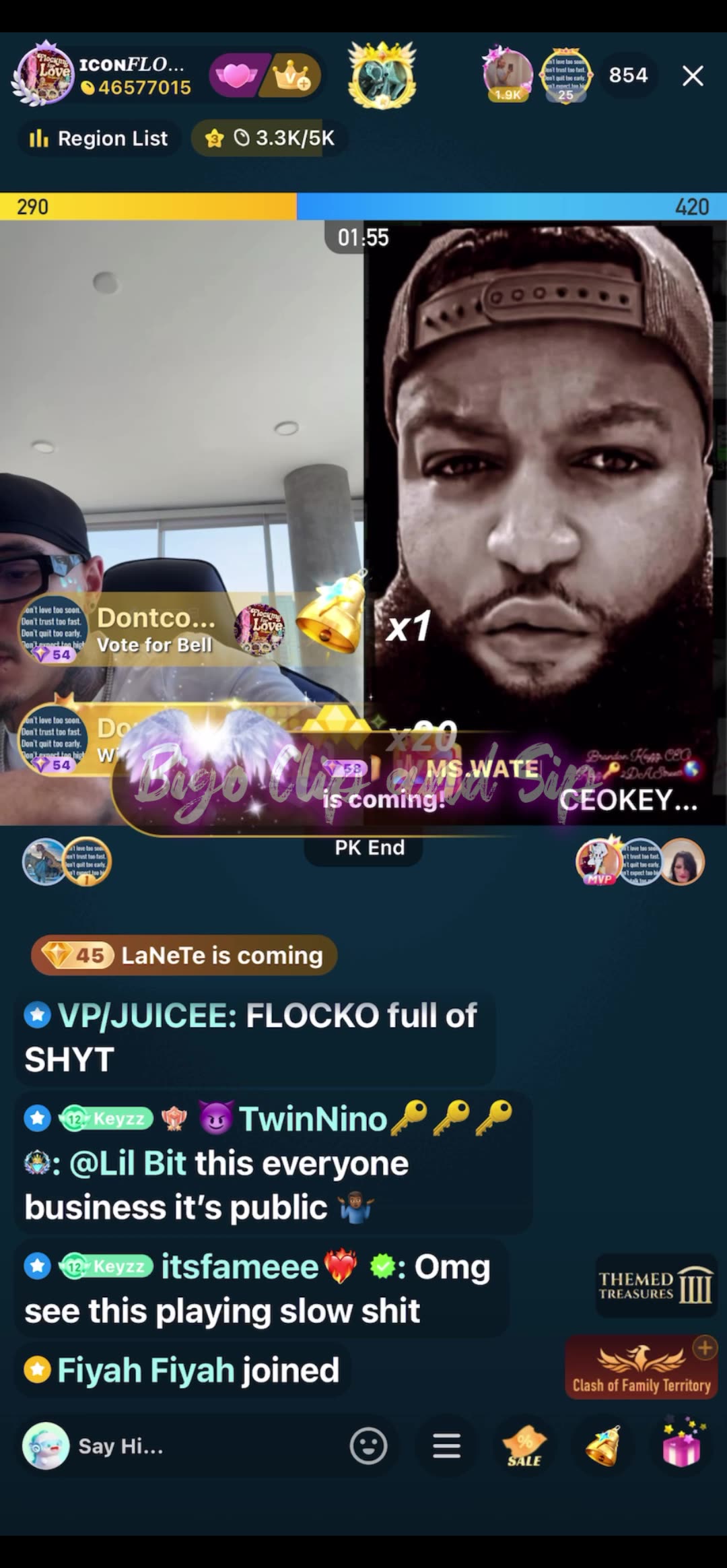 Flocko talks to Keyz about SnowOnTheGo using racial slurs 8/30/25 #bigoclipandsip
