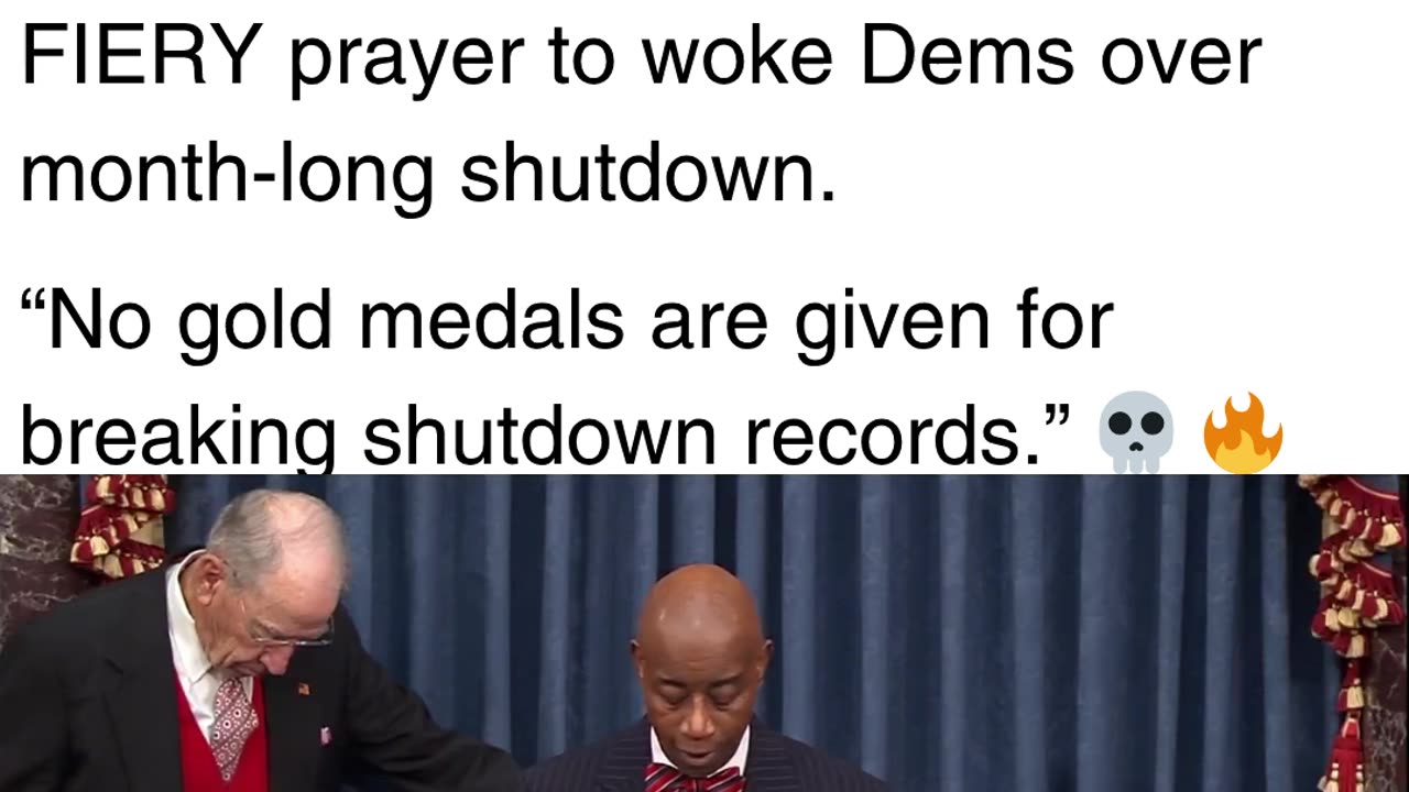 Watch: Senate Chaplain SCOLDS Democrats Over Shutdown Tactics In Stern Congressional Prayer