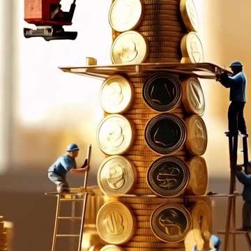 Feeling like Miniature kings on top of our treasure! 💰💪 #RichKids #MoneyMountain