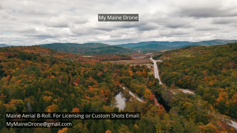 Maine B-Roll (No Sound): Western Maine Trees and Mountains (Backwards)