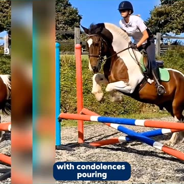 Pictured: A 25-year-old woman died after falling off her horse during