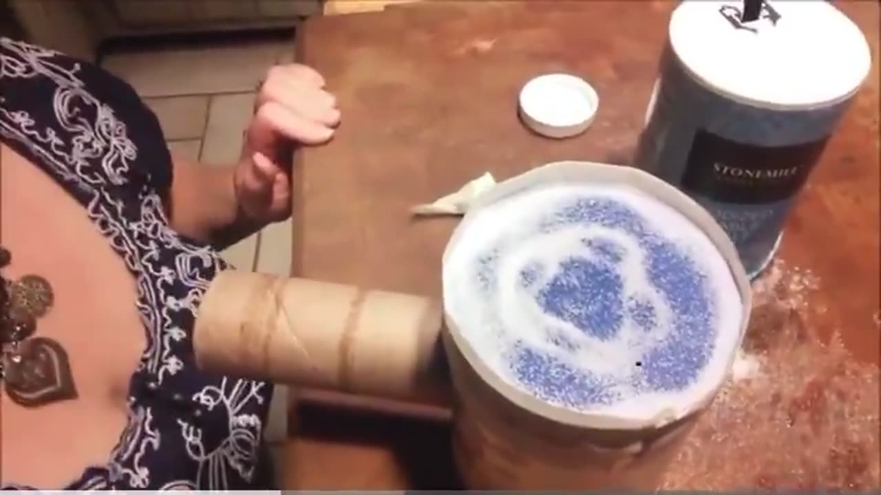 These girls have no idea how cool their mom is, homemade Cymatic family fun